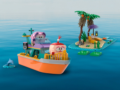 Смешарики AB-1508 Смешарики: Нюша и Бараш на лодке