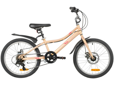 Детский велосипед Foxx Jasmine 20 Disc, год 2026, цвет Коричневый