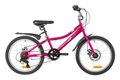 Детский велосипед Foxx Jasmine 20 Disc, год 2026, цвет Красный-Розовый