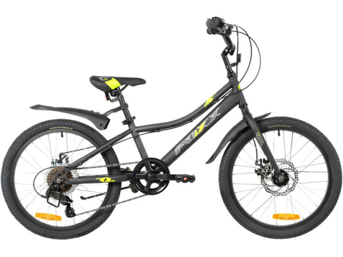 Детский велосипед Foxx Differ 20 Disc, год 2026, цвет Черный