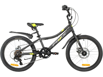 Детский велосипед Foxx Differ 20 Disc, год 2026, цвет Черный