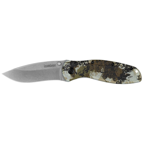Полуавтоматический складной нож Kershaw Blur King Camo, сталь 14C28N, рукоять алюминий