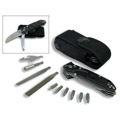 Многофункциональный складной нож 87 мм с выкидным стропорезом Extrema Ratio Police EVO, сталь Bhler N690, рукоять алюминий