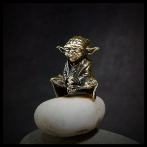 Бусина для темляка Мастер Йода, латунь