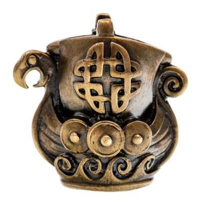 Бусина для темляка Драккар, латунь