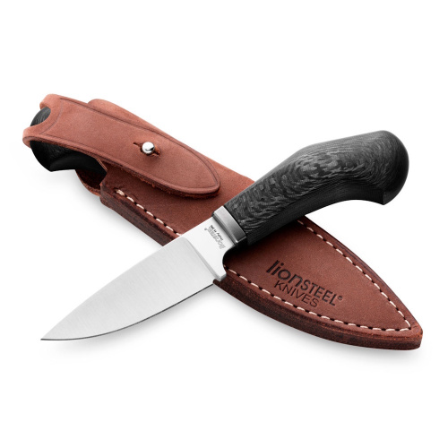 Нож с фиксированным клинком LionSteel Willy, сталь М390, рукоять карбон