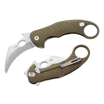 Складной нож LionSteel L.E.One, сталь Magnacut, рукоять алюминий, зеленый