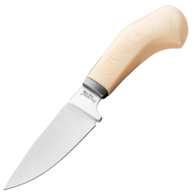 Нож с фиксированным клинком LionSteel Willy, сталь М390, рукоять микарта, белый