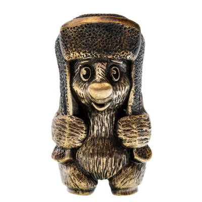 Бусина для темляка Медвежонок, латунь