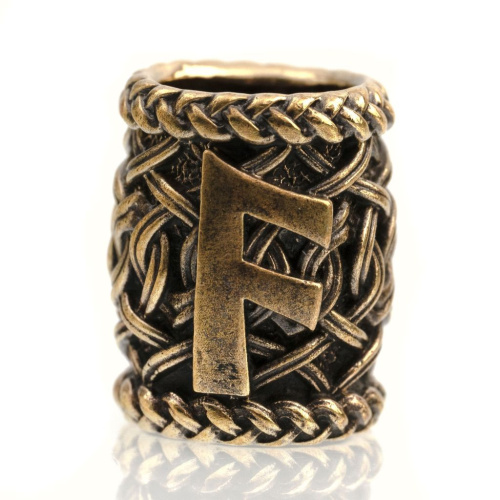 Бусина "Руна Ансуз. Старший футарк" для темляков или браслетов