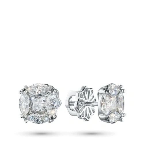 Пусеты из белого золота э4712пс02260358