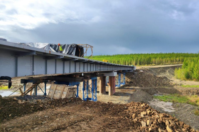 Мост через реку Чуоналыр в Мирнинском районе введут в ноябре / ЯСИА   
