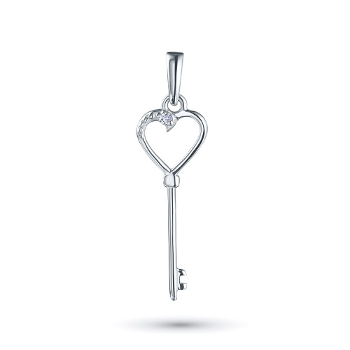 Подвеска из серебра с бриллиантом э0601пд04201604