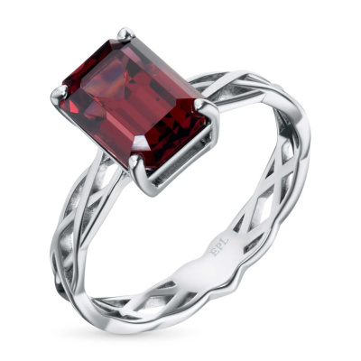 Кольцо из серебра с гранатом э0606кц04220417