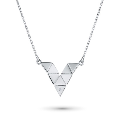 Колье из серебра с бриллиантом э0601кл03193300