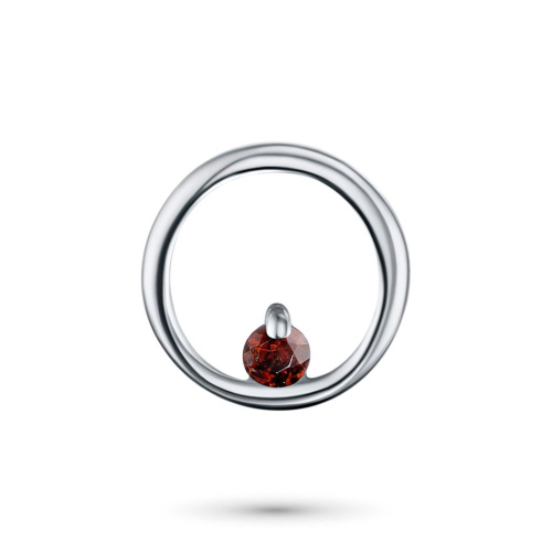 Подвеска из серебра с гранатом э0606пд09152100