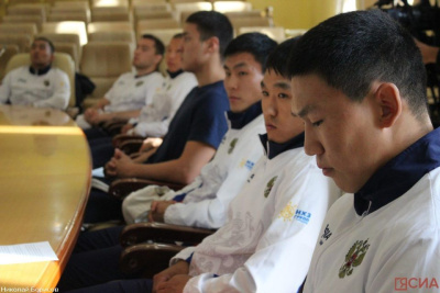 В Якутске чествовали победителей и призеров первого чемпионата мира по борьбе хапсагай / Николай Борисов Якутск Якутск Республика Саха (Якутия)