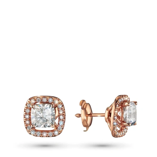 Пусеты из красного золота э0212пс10220616_white