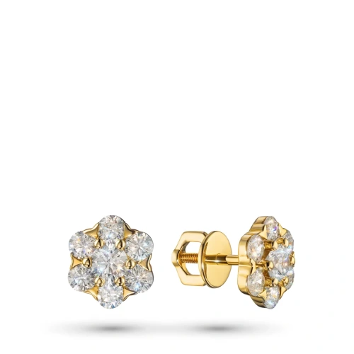 Пусеты из желтого золота э0312пс09161000