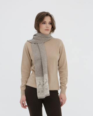 Шарф из шерсти UL OL5 серый