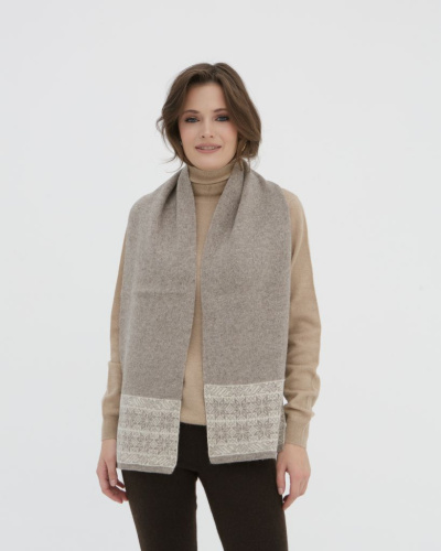 Шарф из шерсти UL OLb серый