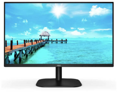 Монитор 27" AOC 27B2AM 1920x1080, VA, nonGLARE, 250cd/m2, 178°/178°, 4000:1, 20M:1, 16.7M, 4ms, VGA, HDMI, tilt, speakers, 3Y, black