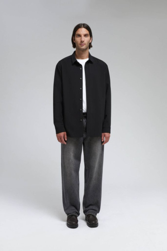 Рубашка прямого кроя с вискозой