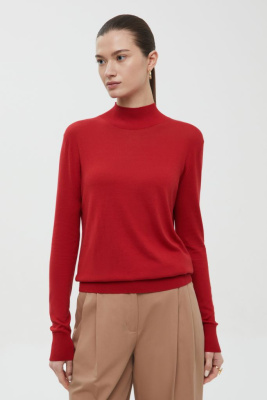 Джемпер с воротником-стойкой