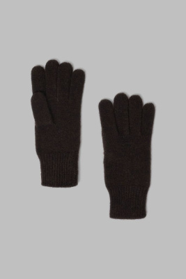 Вязаные перчатки с шерстью