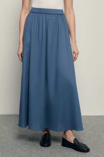 Юбка изо льна и хлопка