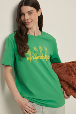 Футболка свободного силуэта с принтом