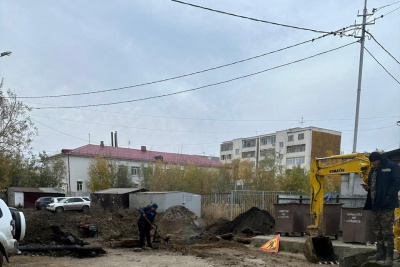 Жители Строительного округа Якутска остались без электричества из-за неосторожной работы экскаватора / ЯСИА Якутск Якутск Республика Саха (Якутия)
