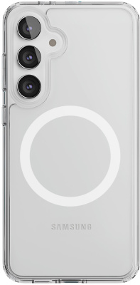 Клип-кейс VLP AirMagSafe для Samsung Galaxy S24 FE Прозрачный