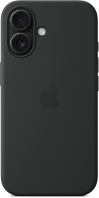 Клип-кейс Apple Silicone с MagSafe для Apple iPhone 16 Чёрный