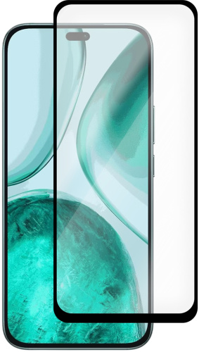 Защитное стекло Krutoff Premium для HONOR X8с с чёрной рамкой