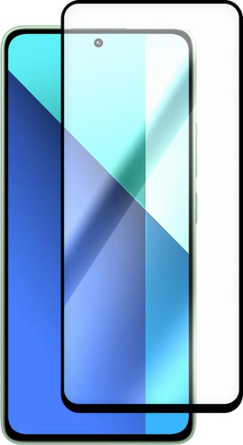 Защитное стекло Krutoff Premium для Xiaomi REDMI Note 13 4G с чёрной рамкой