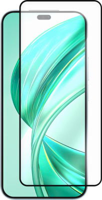 Защитное стекло Krutoff Premium для HONOR X8b с чёрной рамкой