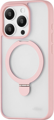 Клип-кейс uBear Clip Mag для Apple iPhone 15 Pro Розовый
