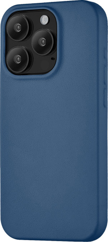 Клип-кейс uBear Capital Leather для Apple iPhone 15 Pro Синий