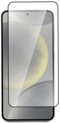 Защитное стекло BoraSCO для Samsung Galaxy S24 с чёрной рамкой