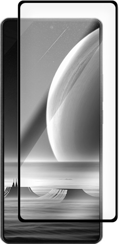 Защитное стекло Krutoff Premium для Infinix Note 40 с чёрной рамкой