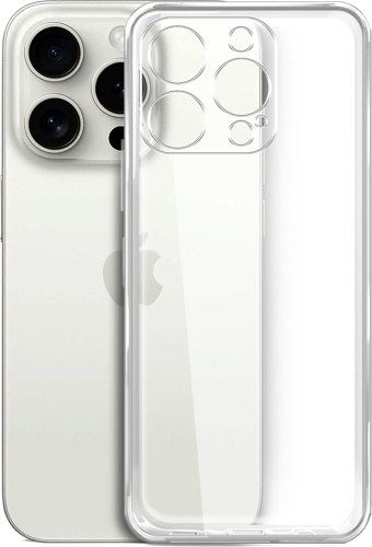 Клип-кейс BoraSCO Silicone для Apple iPhone 15 Pro Прозрачный