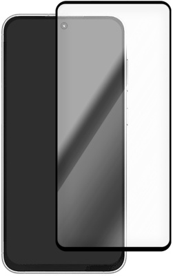 Защитное стекло Krutoff Premium для Samsung Galaxy S23 FE с чёрной рамкой