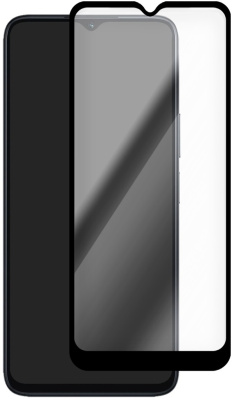 Защитное стекло Krutoff Premium для TECNO Spark GO (2024) с чёрной рамкой