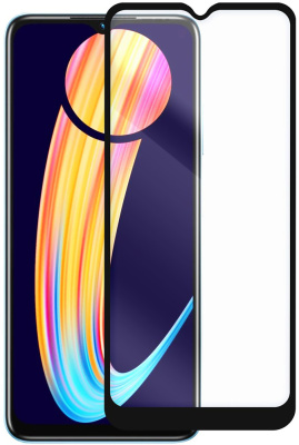 Защитное стекло Krutoff Premium для Infinix Hot 30i с чёрной рамкой