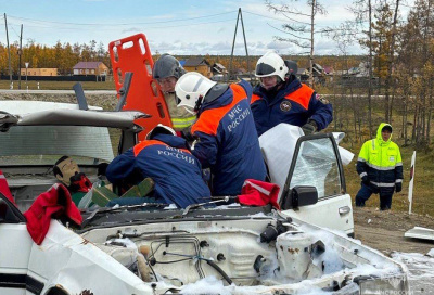 После трагического ДТП с автобусом в Якутии прошли учения на автодороге «Вилюй» / ЯСИА   Республика Саха (Якутия)