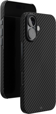 Клип-кейс VLP Kevlar для Apple iPhone 16 с MagSafe Чёрный