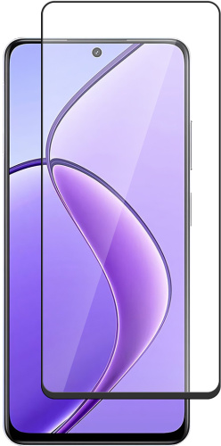 Защитное стекло BoraSCO для realme 12 5G с чёрной рамкой