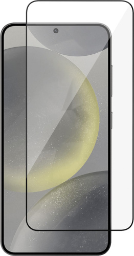 Защитное стекло uBear Extreme Nano Shield для Samsung Galaxy S24+ с чёрной рамкой