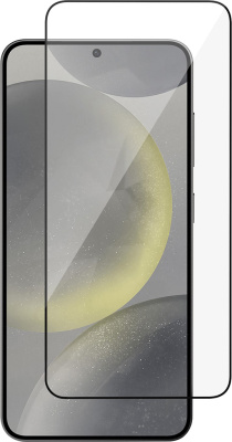 Защитное стекло uBear Extreme Nano Shield для Samsung Galaxy S24+ с чёрной рамкой